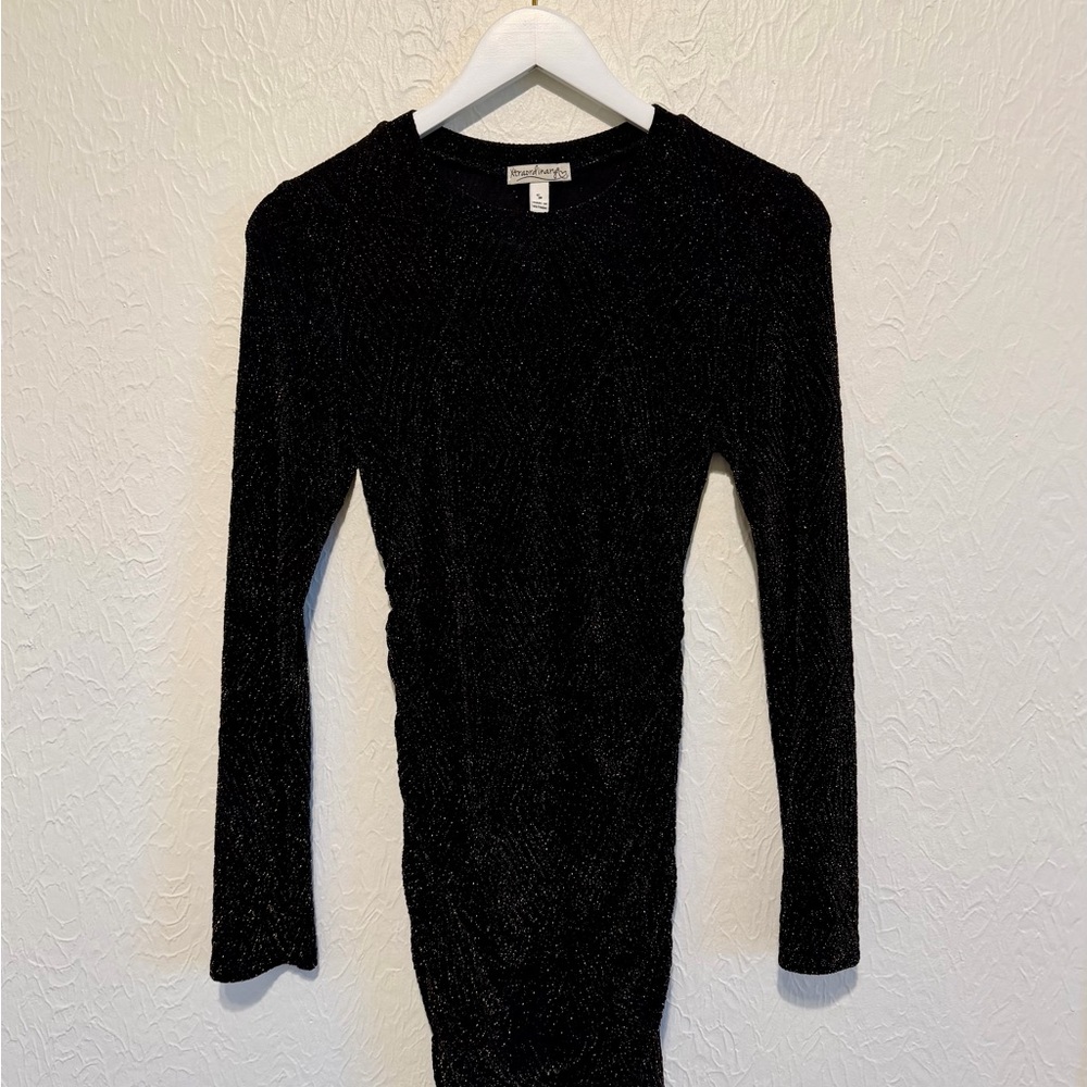 Dillard’s Xtraordinary Black and Gold Shimmer Mini Dress